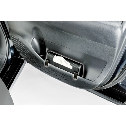 どこでもティシューケース スリム カーボン調