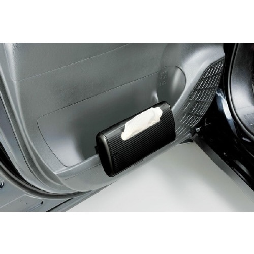 どこでもティシューケース スリム カーボン調