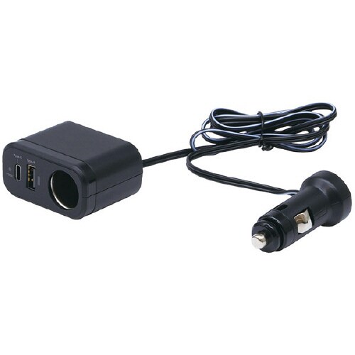 車内用品 PD30W+USB+ソケット セパレート