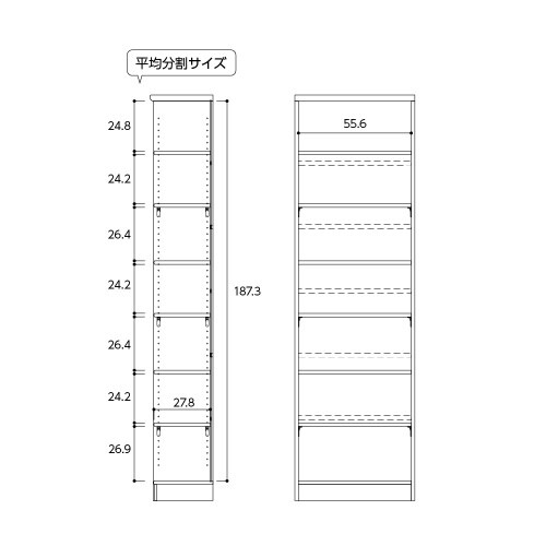 ラック高さ200×幅59.2×奥行31cMB
