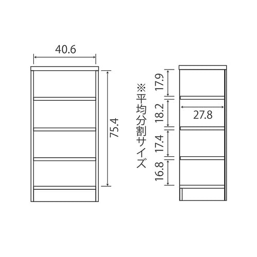 ラック高さ88.1×幅44.2×奥行31cMB