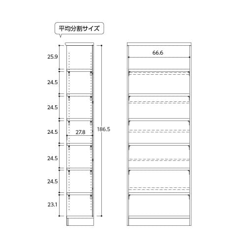 ラック棚厚高さ200×幅70.2×奥行31cMB