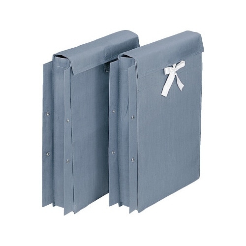 布製図面袋 2穴 マチ50mm 面ファスナー式