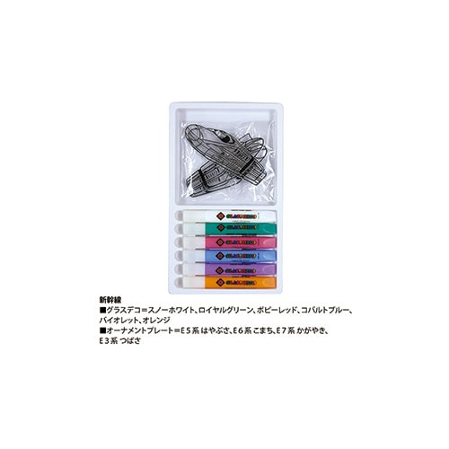 グラスデコオーナメントセット 新幹線