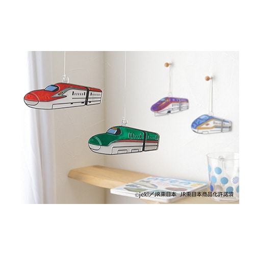 グラスデコオーナメントセット 新幹線