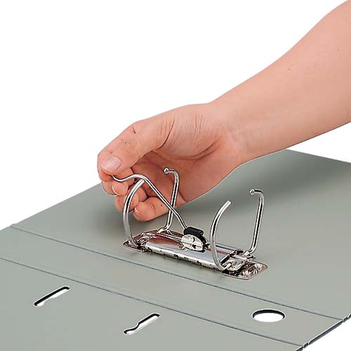 レバーリングファイルD A4縦背幅69mm青10冊