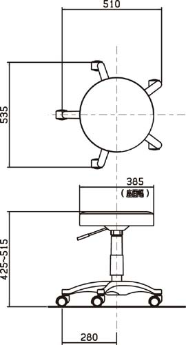 東洋工芸 ＴＺ ＯＡスツール｜カウネット