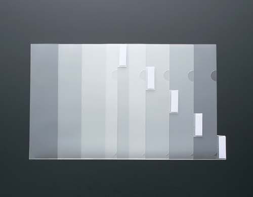 インデックス付 クリアホルダー A4 5山 5枚入