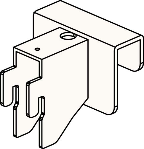 YFシリーズ エンド什器固定金具 トリム型