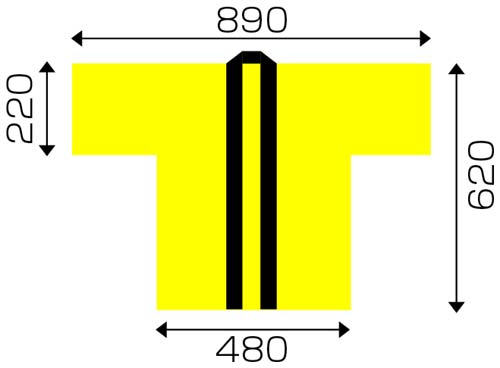 不織布ハッピ子供用 黄
