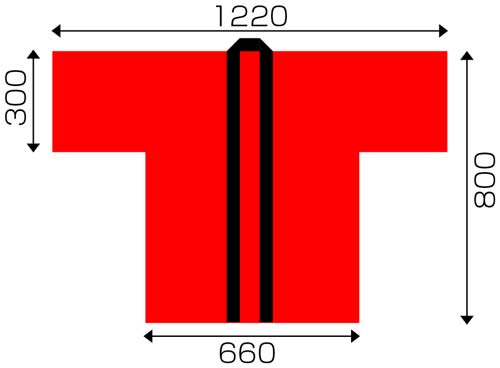 不織布ハッピ子供用 赤