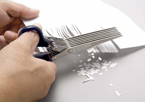 7連シュレッダーはさみ 200mm