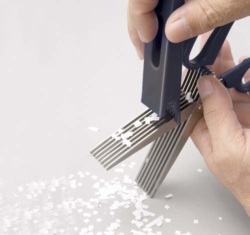 7連シュレッダーはさみ 200mm