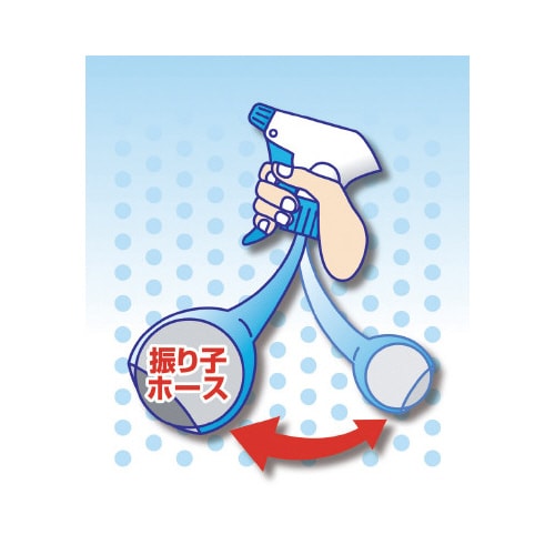 スプレーボトル 振り子式 500cc ブルー