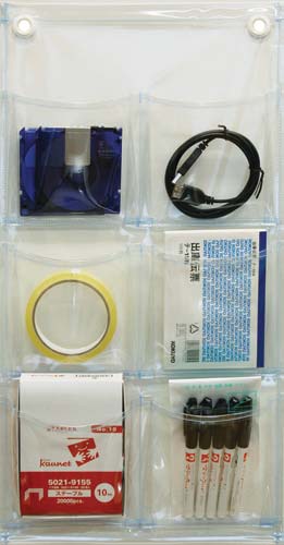 ウォールポケット はがきサイズ 6ポケット