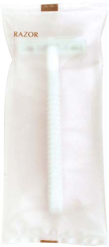 カミソリ2枚刃 袋入 500本入 ×4