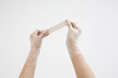 プラスチック手袋 粉無 No.2500 M 10箱