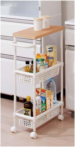 ウッドトップメタルポールワゴンS