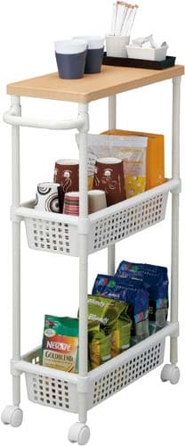 ウッドトップメタルポールワゴンS