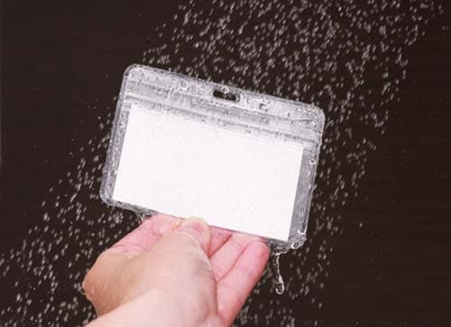 防水チャック付名札(名刺サイズ)ケース 10枚入