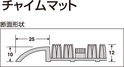 チャイムマット 606×855 若草色