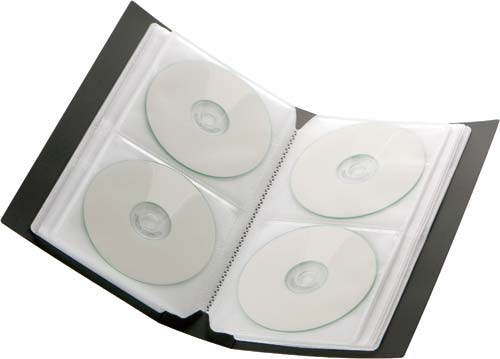 CD/DVD ファイルブック 72枚収納ベージュ