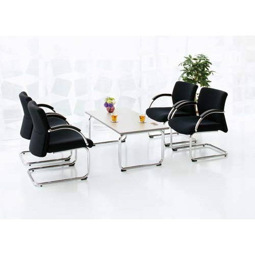 アコールチェア ブラック 肘付