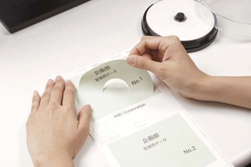 CD/DVDラベルIJP マット紙 2面10枚