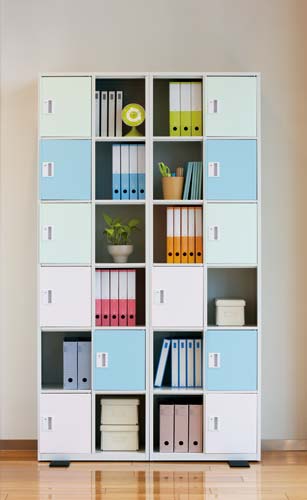 マスターA4判書庫コンパクト 安定脚セット