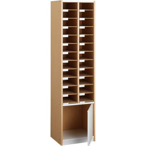 PL用紙整理ラック 伝票対応2列 幅399 扉付