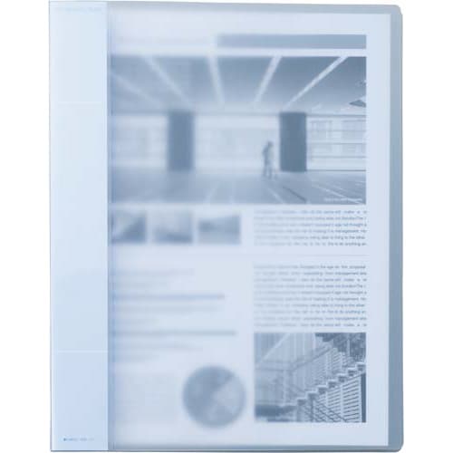 ポップリングファイルスリム 青A4縦背幅21mm