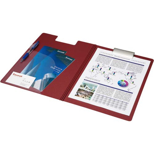 クリップホルダー<PP> A4縦 赤