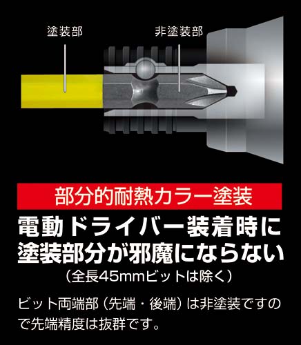 カラービット +−両頭 +2/−6×65 2本組