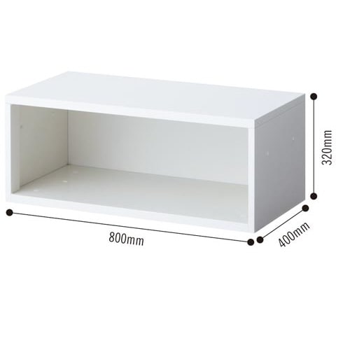 ◇アッセ収納8040上置1段320オープン