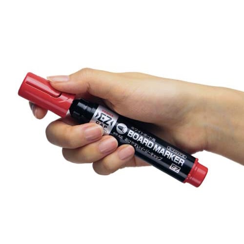 ホワイトボードマーカーEZ 中字丸芯 赤5本