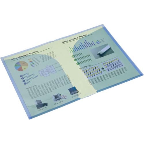 2ポケットクリヤーホルダー A4 グリーン100枚