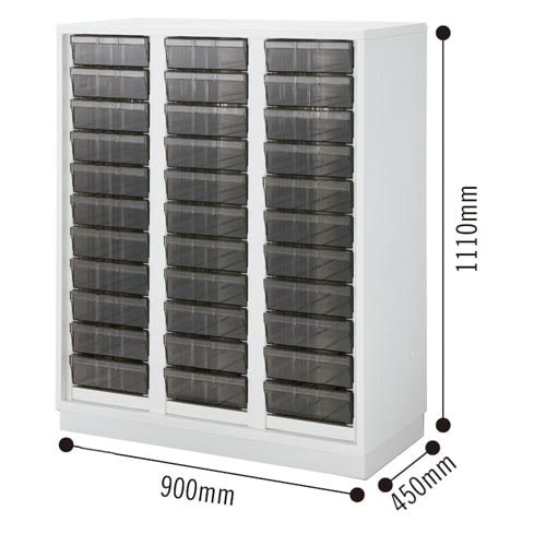 ◇アッセ収納9045下置1110トレー深型WH
