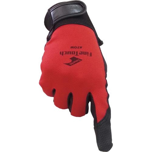 タッチパネル対応手袋 ファインタッチLL レッド