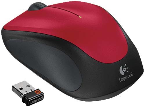 ワイヤレスマウスM235r レッド