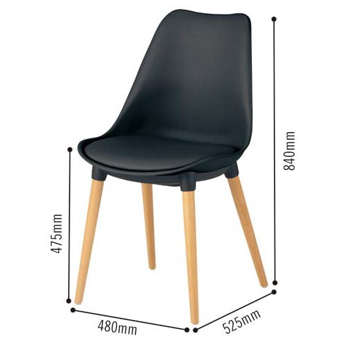 マルコチェア ブラック 4脚以上