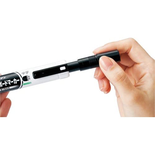 ハンディホワイトボードマーカー中字丸芯 黒10本