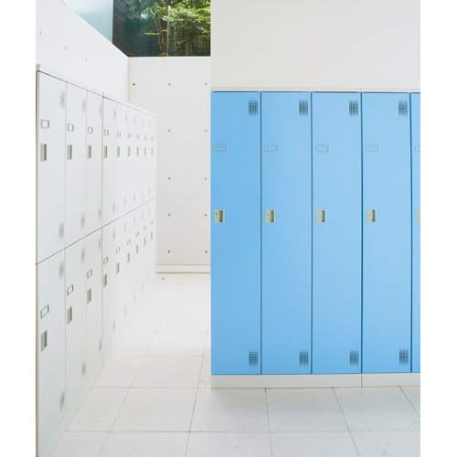 アッセスチールロッカーSシリンダ錠12人用4段W