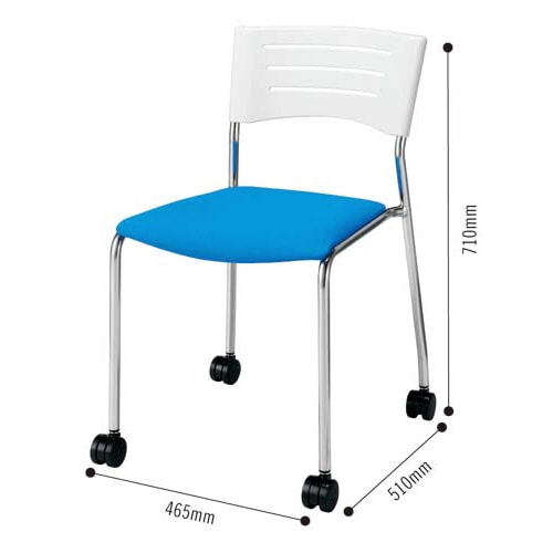 カウネットMTGキャスターチェアCブルー4脚以上