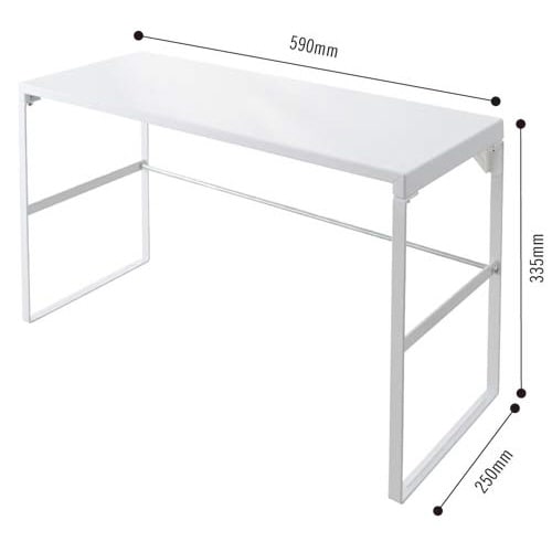 机上台 トールタイプ 幅590mm 白