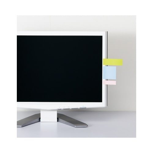 ポストイット強粘着75×25 パステル黄・桃20冊