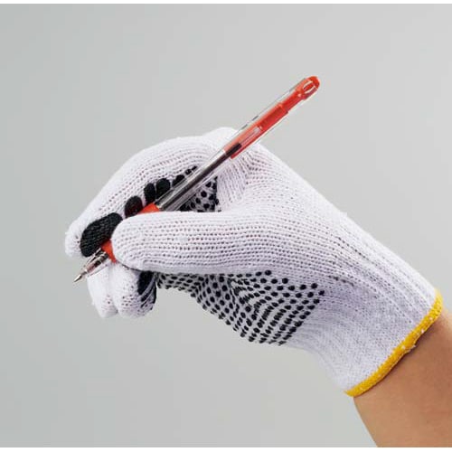 事務作業に便利なすべり止め軍手 12双×10