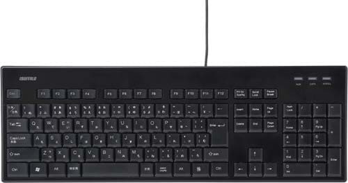 有線メンブレンキーボード 丸洗い対応 ブラック