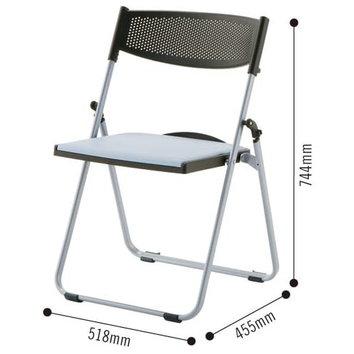 NFA折りたたみイス ブルー5脚セット