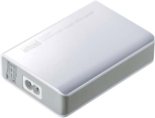 6ポートUSB充電器 合計最大出力10A ホワイト