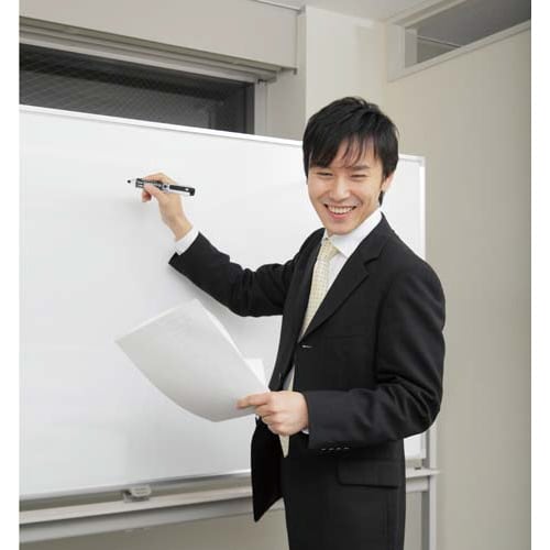 ハンディホワイトボードマーカー中字丸芯 黒10本